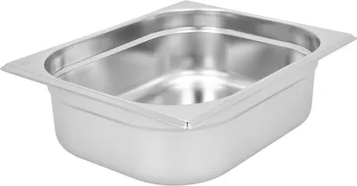 Produktbild von TECHNICA Behälter GN 1/2 100 mm aus Edelstahl | Gastro Container stapelbar | Edelstahlwanne Küche | Hitzebeständig -40 °C bis 300 °C | Gastronorm