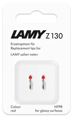 Produktbild von Lamy 1x2 Ersatzspitze Z 130 red, Medium, Farblos, 1 Stück(e)