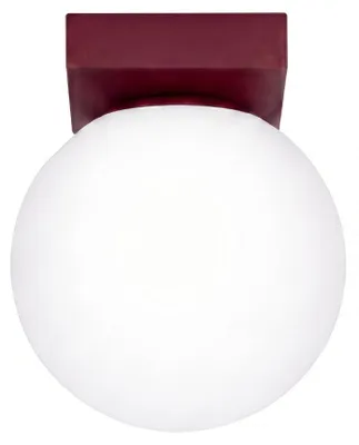 Immagine prodotto di Plafoniera YOLI 1 bordeaux 1xG9 8W acciaio/vetro 14.5x12x12cm Sollux Lighting