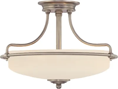 Obrázek produktu pro Stropní svítidlo, kovové sklo, chrom, D 42,2 cm