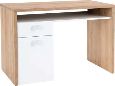 Produktbild von Schreibtisch - Riviera Eiche Nachbildung - 110 x 60 cm - 1 Ablagefläche - 1 Schublade