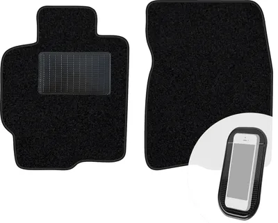 Produktbild von moto-MOLTICO Vorne Fußmatten Auto Velours Autoteppiche Schwarz Automatten Set 2-teilig passend für Mazda 323 C 1994-1998