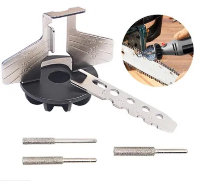 Immagine prodotto di Accessorio per l'affilatura della catena della motosega - Affilatrice per catene - Per smerigliatrice elettrica - Utensile per l'affilatura dei denti - Accessori per attrezzi da giardino