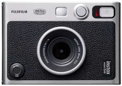 Produktbild von Fujifilm Instax mini Evo, 1/5", 2560 x 1920 Pixel, 62 x 46 mm, CMOS, Schwarz, 28 mm