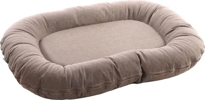 Produktbild von Flamingo Hundekissen Lotta oval taupe, Maße: 80 x 60 x 14 cm