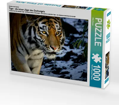 Produktbild von Calvendo Ein Motiv aus dem Kalender Tiger - die leisen Jäger des Dschungels 1000 Teile Puzzle quer 640x480mm, Krone Elke; 7408773