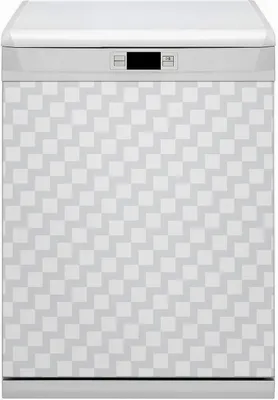 Produktbild von Magnet Folie für Geschirrspüler Küche Magnetmatte 60x70 cm  Dekor Geschirrspüle  - Musterquadrate 3d