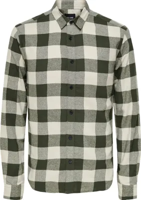Produktbild von ONLY & SONS Freizeit Flanellhemd Kariert Holzfäller Karo Shirt ONSGUDMUND Größe: XXL