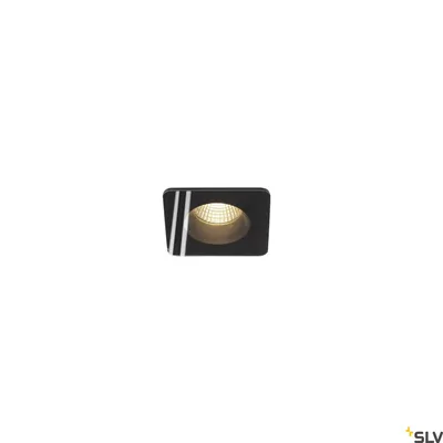 Produktbild von SLV 114450 PATTA-F Deckeneinbauleuchte eckig mattschwarz 38° 3000K inkl. Treiber