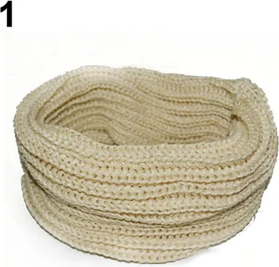 Produktbild von Damen Herren Herbst Winter Mode Kabel gestrickt Solid Schal Schal Halstuch