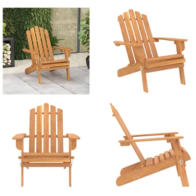 Obrázek produktu pro vidaXL Adirondack zahradní židle z masivního dřeva akácie - zahradní židle - zahradní židle - zahradní křeslo - venkovní židle
