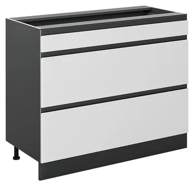 Obrázok produktu pre Kuchynská spodná skrinka Vicco R-Line biely/antracitová 100 cm bez pracovnej dosky, Model 71598