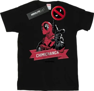 Immagine prodotto di Marvel - Maglietta "Chimichanga Finger" da uomo BI22929 (XL) (Nero)