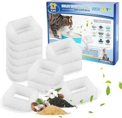 Immagine prodotto di Filtri di ricambio per fontanelle per gatti, cani e altri animali, confezione da 12