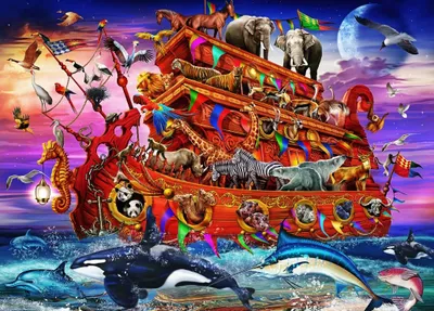 Produktbild von Bluebird Puzzle Legespiel The Ark - 500 Teile buntes Spielzeug