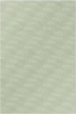 Produktbild von Subtile Zweige und Blätter im Boho-Stil – Vinyl Fußmatte – 150x225 cm – Rutschfest, Pflegeleicht & Langlebig