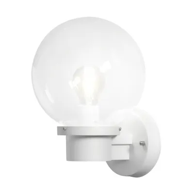 Immagine prodotto di Konstsmide Nemi w. Interruttore crepuscolare Applique, bianco, in plastica con vetro trasparente