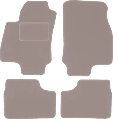 Image de Tapis de sol en velours pour Opel Astra G berline, break, hatchback (1998-2009) - tapis de sol LUX beige (4 pièces)