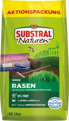Produktbild von Substral Naturen Rasenerde 60 L Aktionspackung torffrei