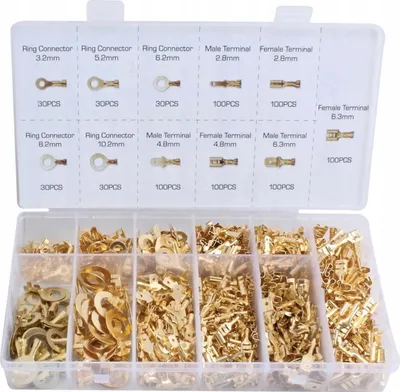 Produktbild von KFZ-Kabelstecker-Set 750 Stecker/Buchse, rund