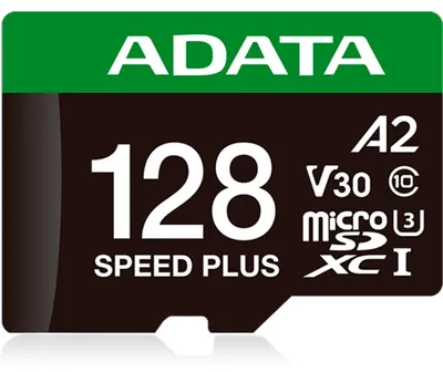 Produktbild von SPEED PLUS microSDXC 128 GB (UHS-I U3, Class 10, V30, A2)