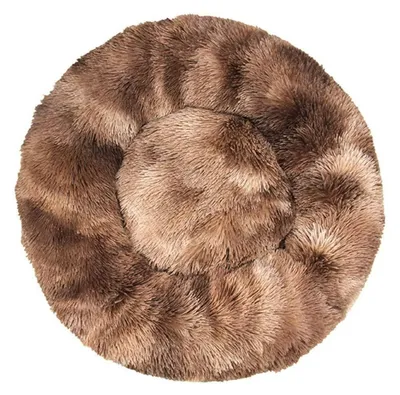 Immagine prodotto di Cuccia per cani, cuccia per gatti, morbida, rotonda, in peluche, 60 cm, color caffè