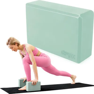 Obrázok produktu pre Gymtek® Yoga Block - pena EVA s vysokou hustotou - blok na jogu, kocka na jogu pre gymnastiku, fitness, jogu, pilates, stojky - pre pokročilých a začiatočníkov