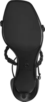 Produktbild von Tamaris Damen Sandalette geflochten Strass Stiletto Karree 1-28035-42, Größe:40 EU, Farbe:Schwarz
