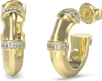 Obrázek produktu pro Kruhové náušnice Guess Gold Collection Bamboo - žena