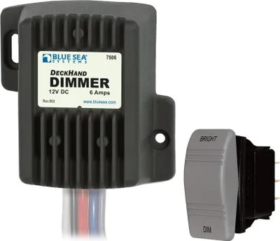 Obrázek produktu pro BSS stmívač 6A, 12V včetně přepínače (zapnuto)-vypnuto-(zapnuto)