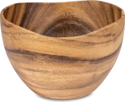 Produktbild von Schüssel 15x10cm Schale Holz Akazienholz Holzschale Salatschüssel Natur