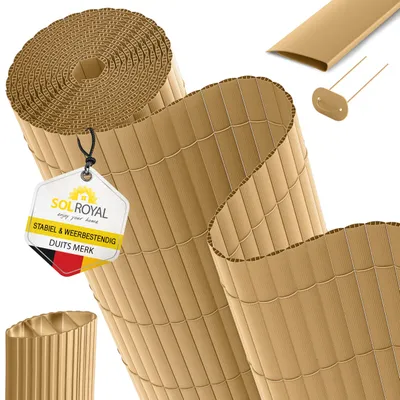 Produktbild von PVC-Sichtschutzwand, 80 x 500 cm, mit Dreifachverstärkung