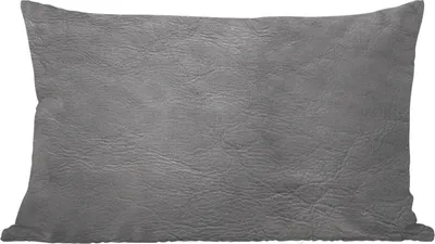 Produktbild von MuchoWow® Zierkissen Sofakissen Wohnzimmer Dekokissen 50x30 cm Hintergrund aus Leder - schwarz und weiß - Wohnzimmerdekoration - Polster mit Photo