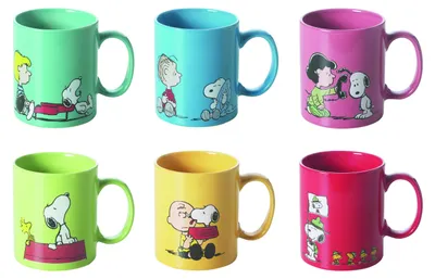 Zdjęcie produktu dla Excelsa Zestaw 6 filiżanek Peanuts 35 Cl Wielokolorowy