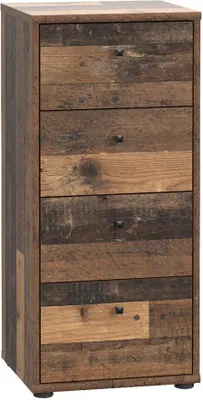 Produktbild von Kommode >Tembi< in Old Wood Vintage - 38,6x85,5x34,8cm (BxHxT)