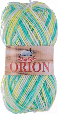 50g Farbverlaufsgarn Orion Acrylwolle Strickgarn weiß hellgelb pastelltürkis