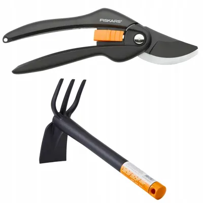 Produktbild von FISKARS SINGLESTEP Gartenschere Bypass P26 & Kultivator