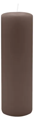 Produktbild von Flachkopf-Stumpenkerzen Mocca 200 x Ø 60 mm, 4 Stück