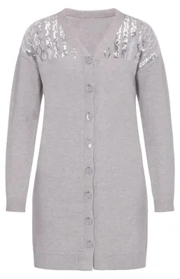 Image de Cardigan pour femme MAIRE - gris, M/L