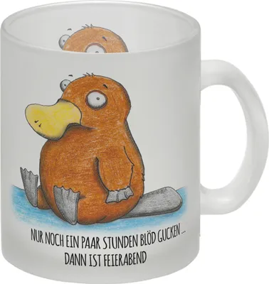 Produktbild von Nur noch ein paar Stunden blöd gucken, dann ist Feierabend Glas Tasse