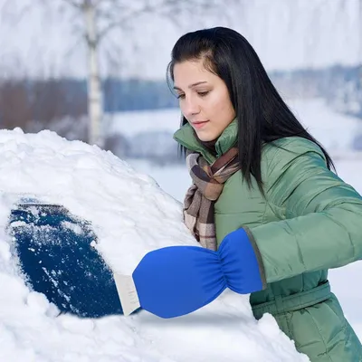 Productafbeelding van IJs- en sneeuwruimer voor de voorruit van de auto met want