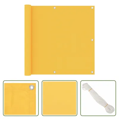 Produktbild von The Living Store Balkon-Sichtschutz Gelb 90x300 cm Oxford-Gewebe