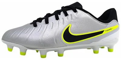 Produktbild von NIKE JR LEGEND 10 ACADEMY FG/MG Metallic Silver/Volt/Schwarz 36