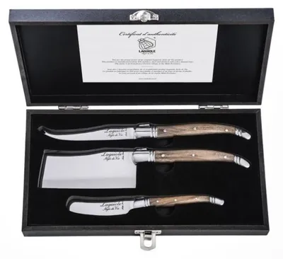 Immagine prodotto di Set di coltelli da formaggio Laguiole Style de Vie Luxury Line 3 pezzi