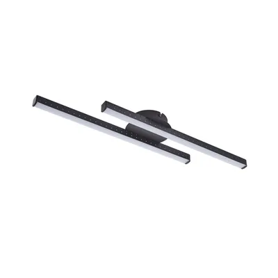 Produktbild von Lindby LED-Deckenleuchte Aurendor, 60 cm, schwarz, Metall