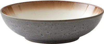 Zdjęcie produktu dla Talerz do makaronu Bitz 20 cm szaro-kremowy