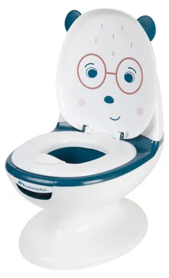 Produktbild von Kindertoilette Kinder-Töpfchen Toilettentrainer - 12 Monate bis 3 Jahre - Mit Spülgeräusch - Blau