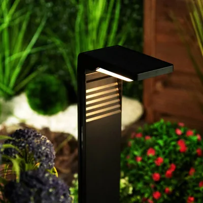 Produktbild von LUMILED 4 Stück Solarleuchte außen Garten IP44 spritzwasserdicht Solar Wegeleuchten mit Erdspieß 4000K Neutralweiß Solarlampen Wegelampen Einfahrt Weg