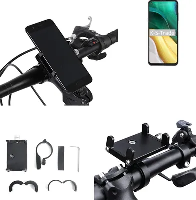 Produktbild von K-S-Trade Handyhalterung für das Fahrrad kompatibel mit HiSense Infinity H50 Halter Lenkstange Fahrradhalterung Motorrad Bike Mount Befestigung