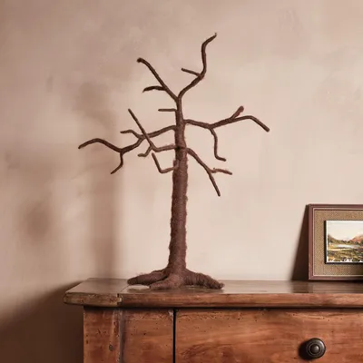Vilten Baum 50 cm braun – Halloween Deko Kunstbaum